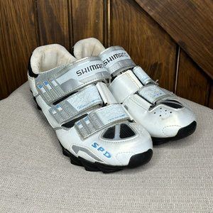 Shimano SH-WM60 SPD Women's Indoor Cycling Shoes w/Clips EU 39 US 7.2~ NICE!!